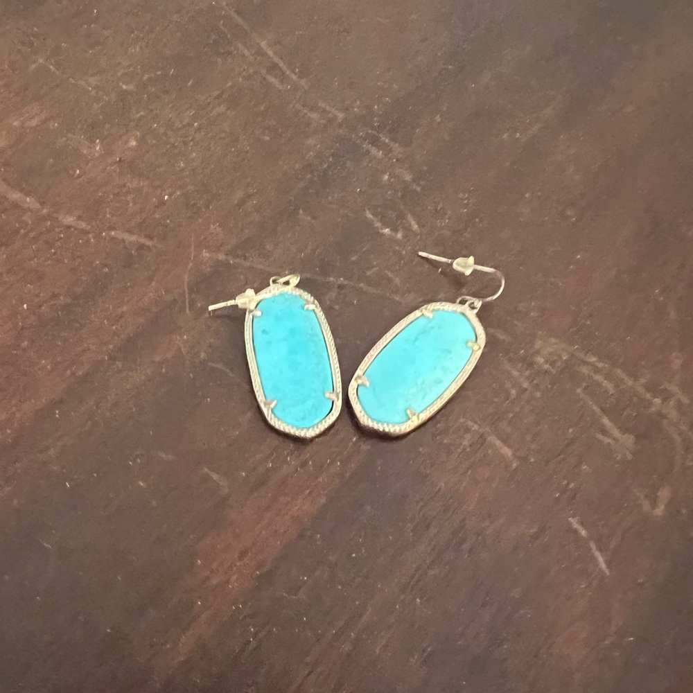 TURQUOISE KENDRA SCOTT EARRINGS